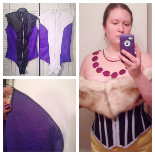 I also finished up the corset! Couldn't resist trying everything on :) 